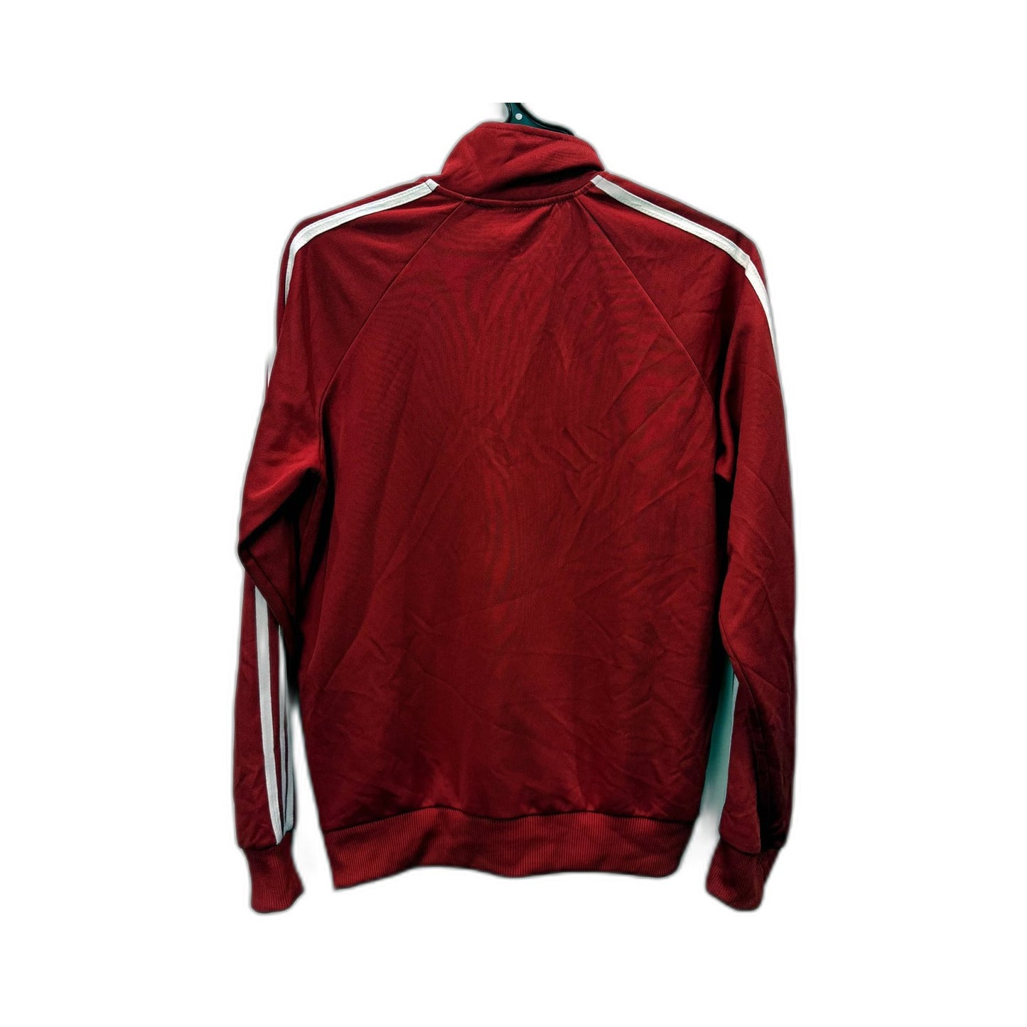 adidas Womens Zipped Sweatshirt Red Lightweight Casual Activewear Size XS