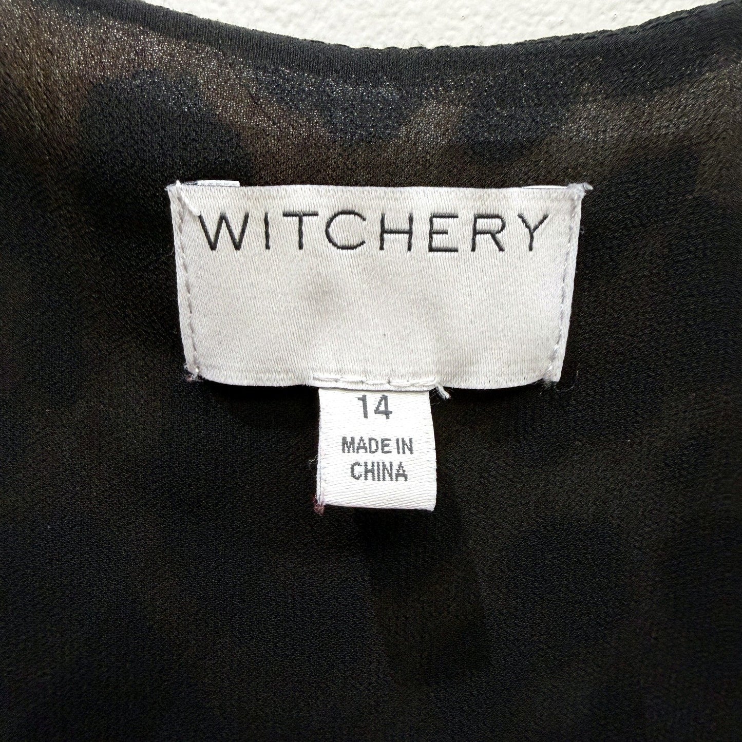Witchers Womens Leopard Print Tie Waist Dress Viscose Polyester Size 14