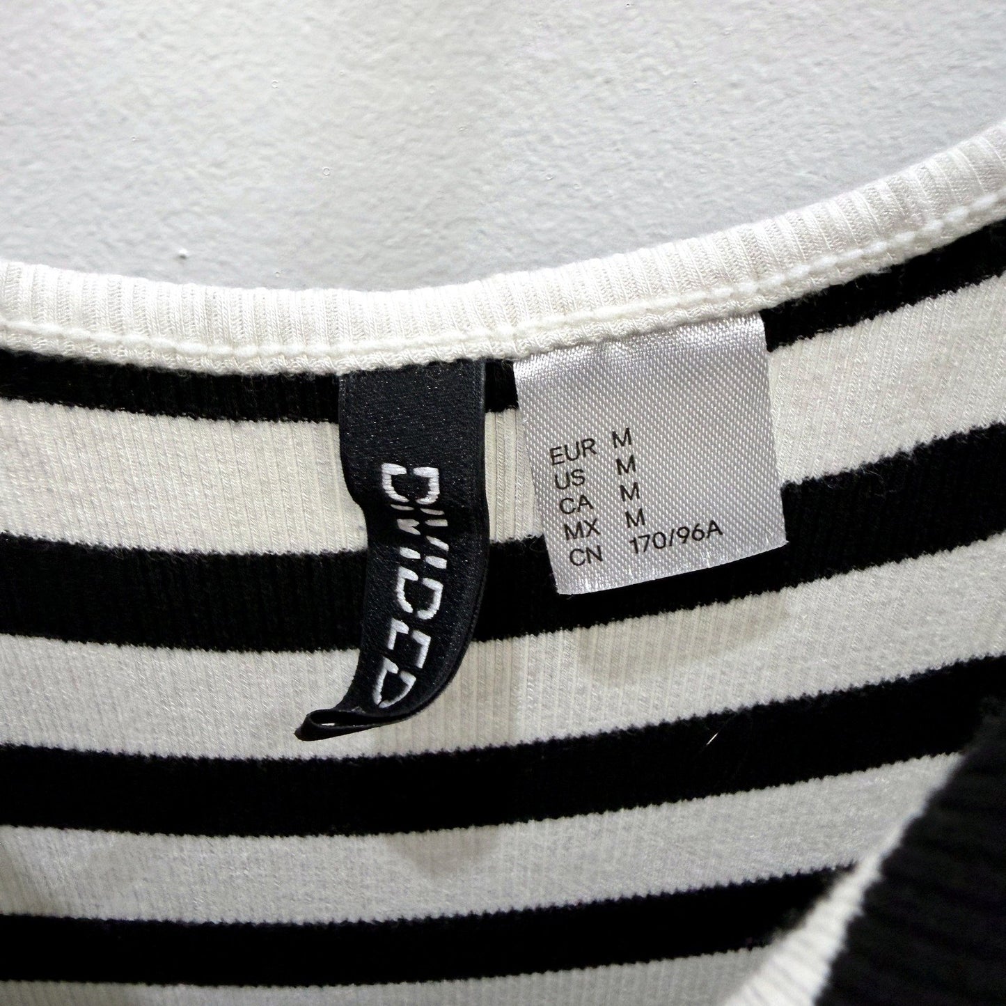 Divided Womens Striped Maxi Dress - Sleeveless Black and White, Size M