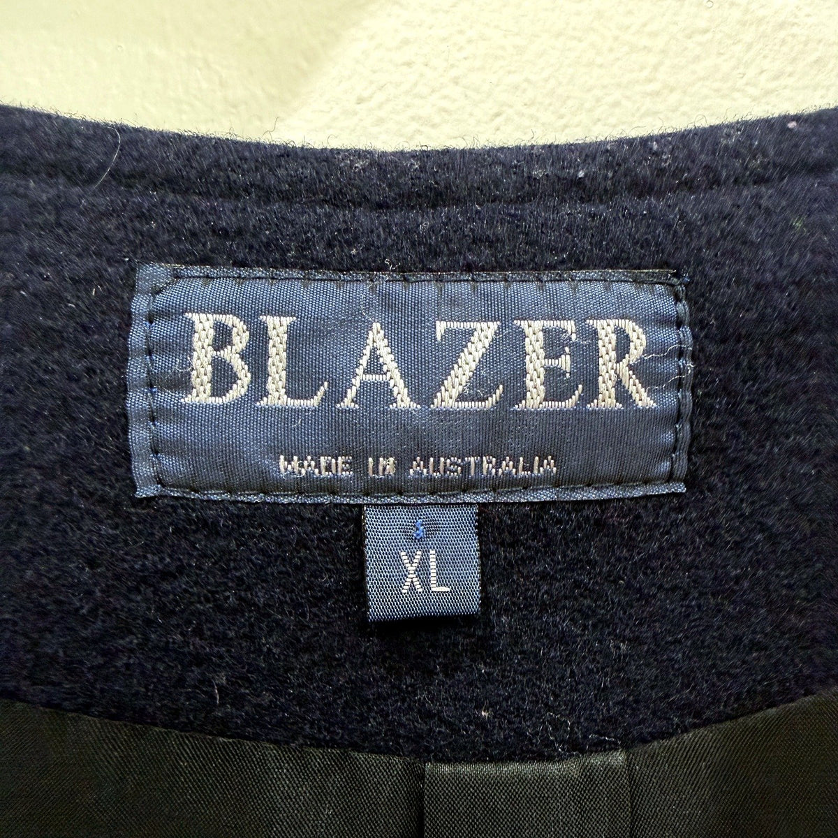 Blazer Mens Navy Wool Blend Vest for Extra Large Size
