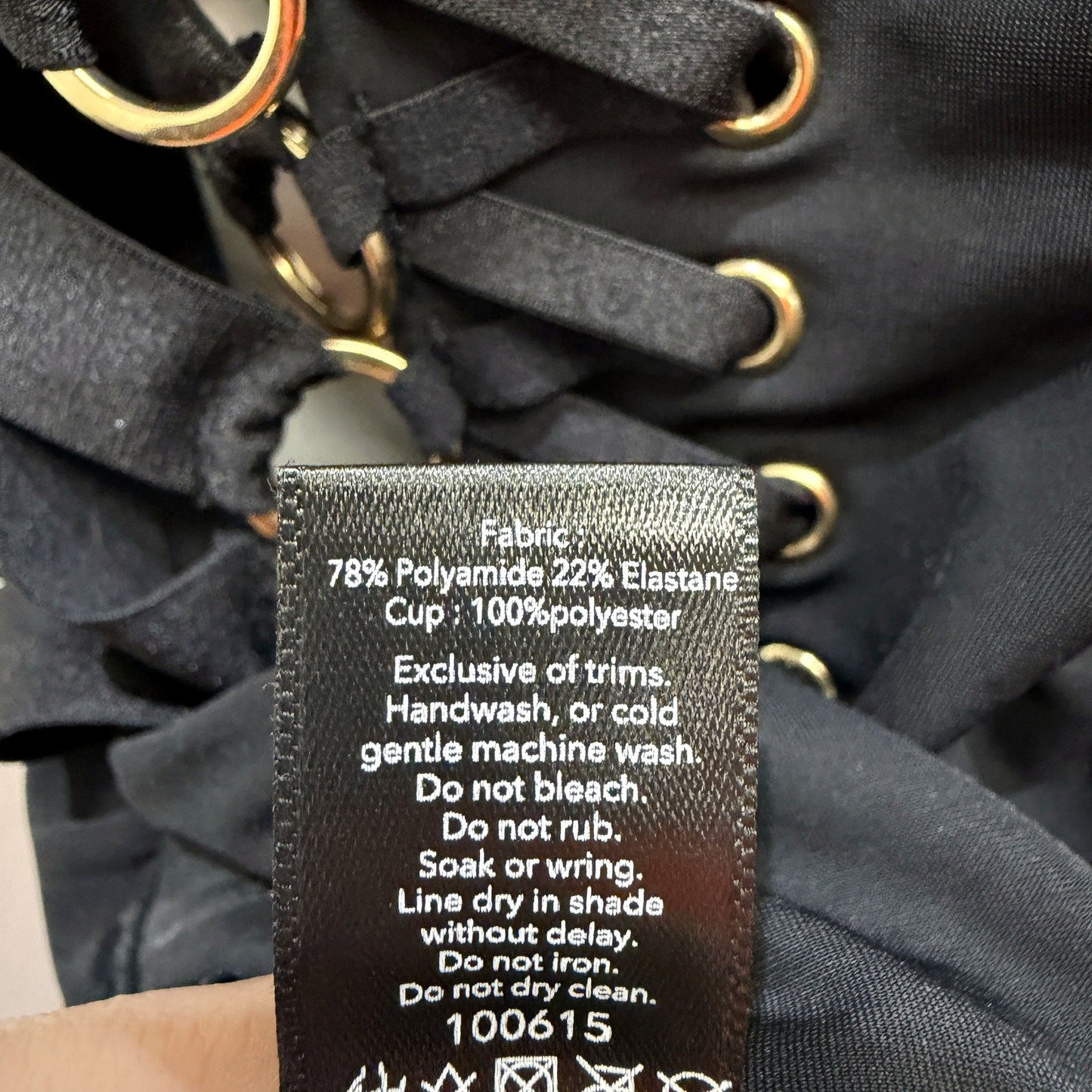 Honey Birdette Womens Black Luxury Lingerie Size 10C