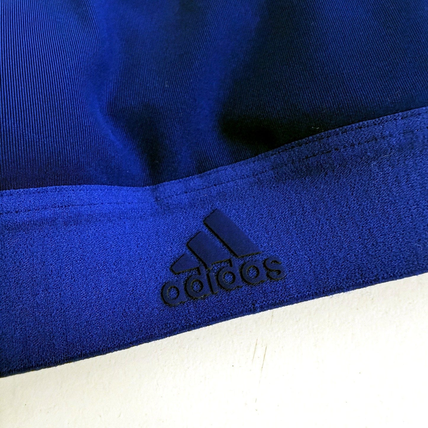 adidas Womens Blue Padded Sports Bra for Athletic Workout XS Size