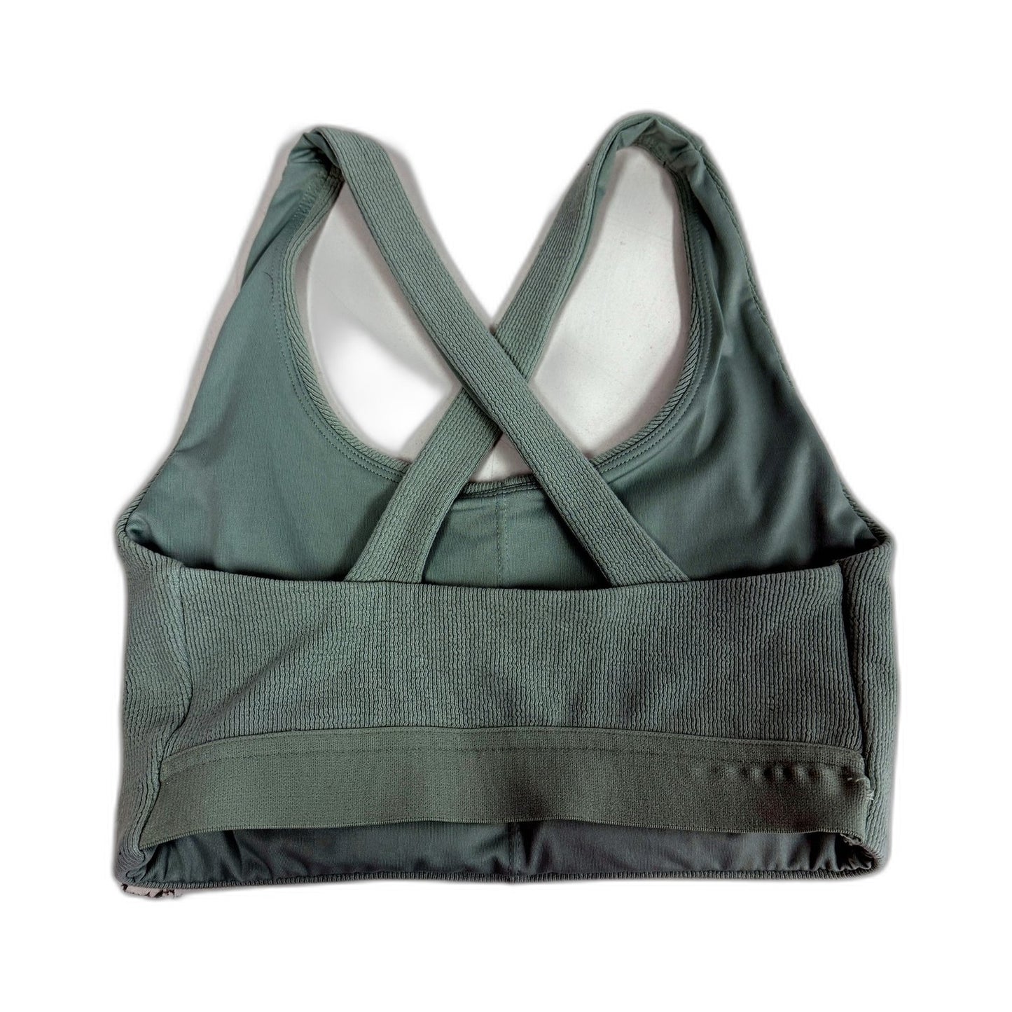 Gymshark Womens Sports Bra Activewear Yoga Gym Exercise Sage Green Size XS