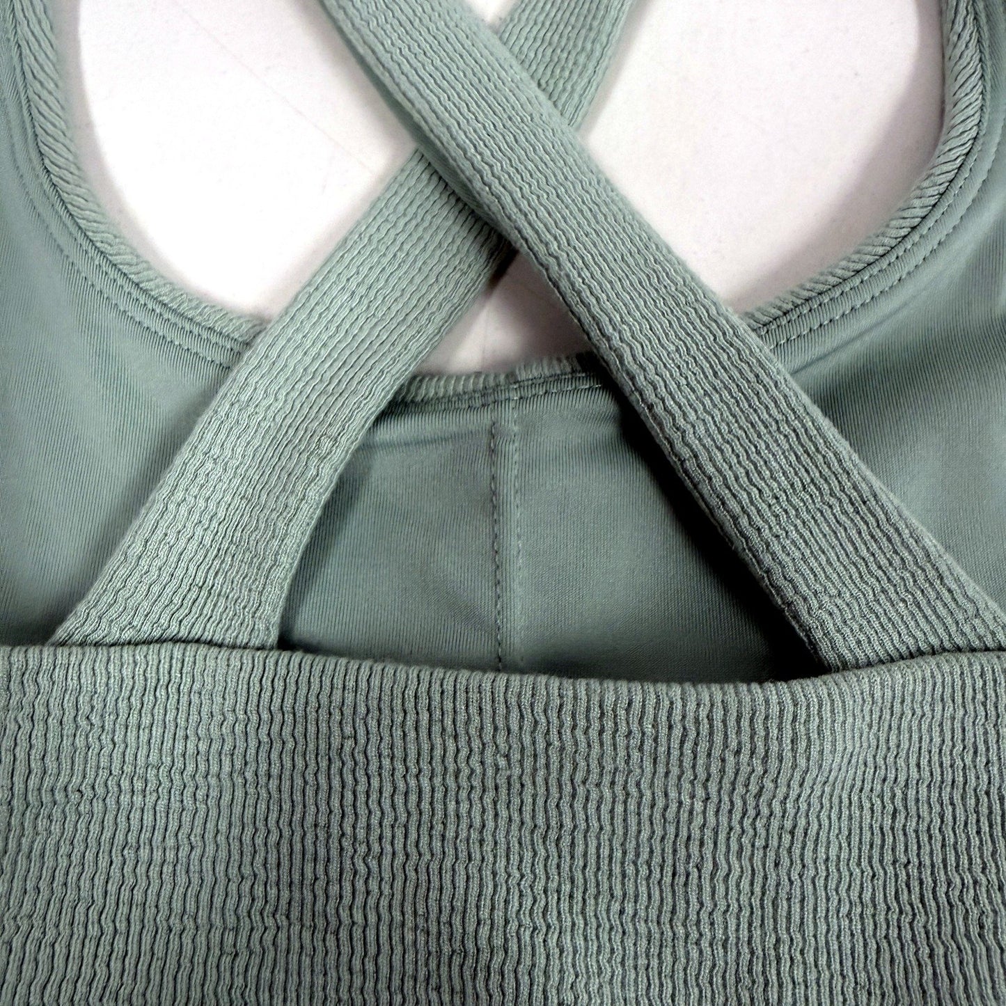 Gymshark Womens Sports Bra Activewear Yoga Gym Exercise Sage Green Size XS
