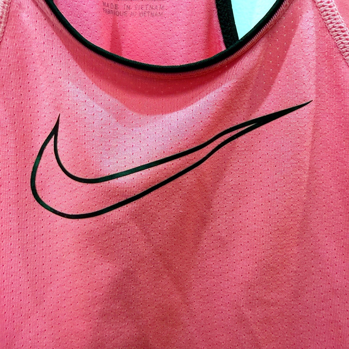 Nike Womens Racerback Tank Top Pink Moisture Wicking Athletic Workout Size M