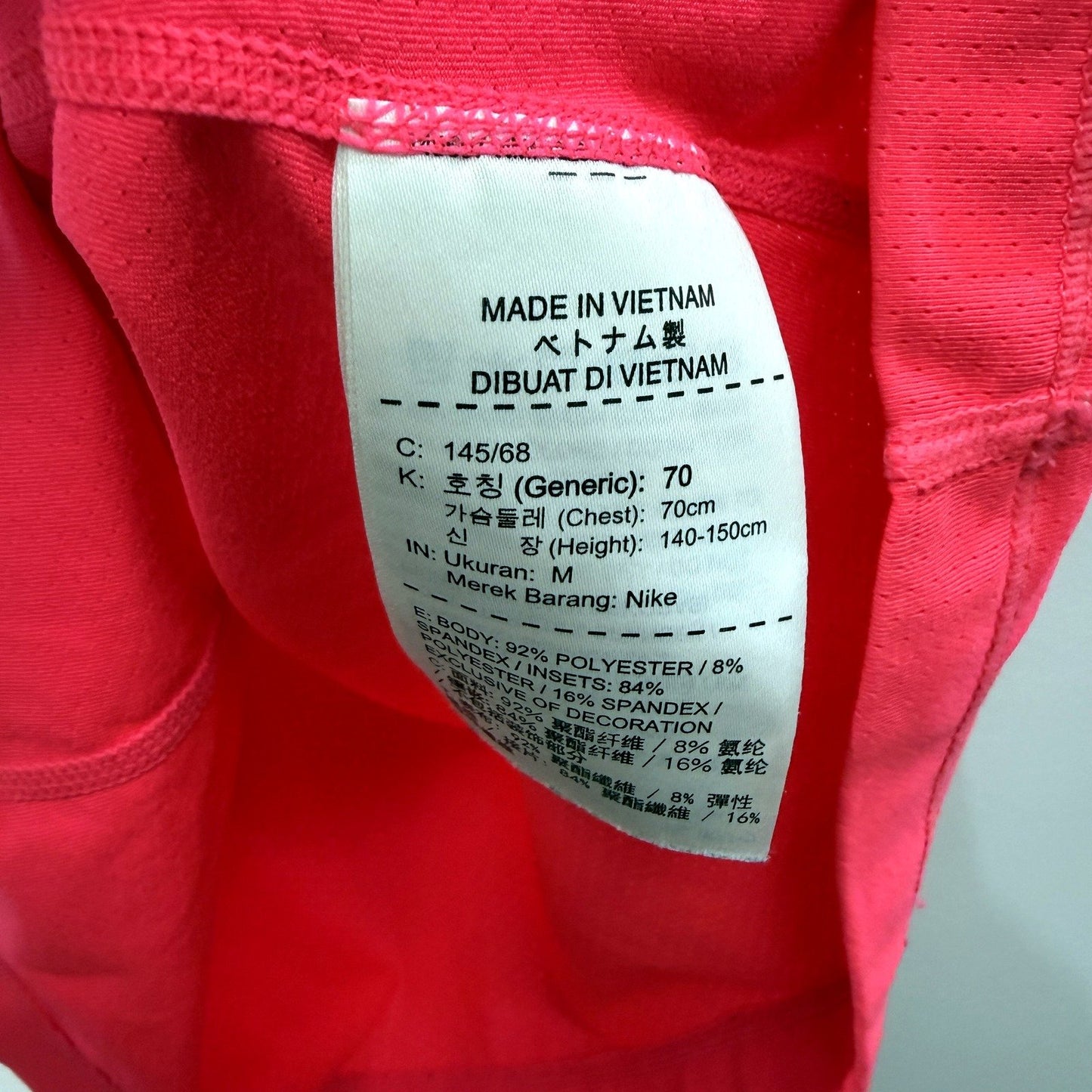 Nike Womens Racerback Tank Top Pink Moisture Wicking Athletic Workout Size M