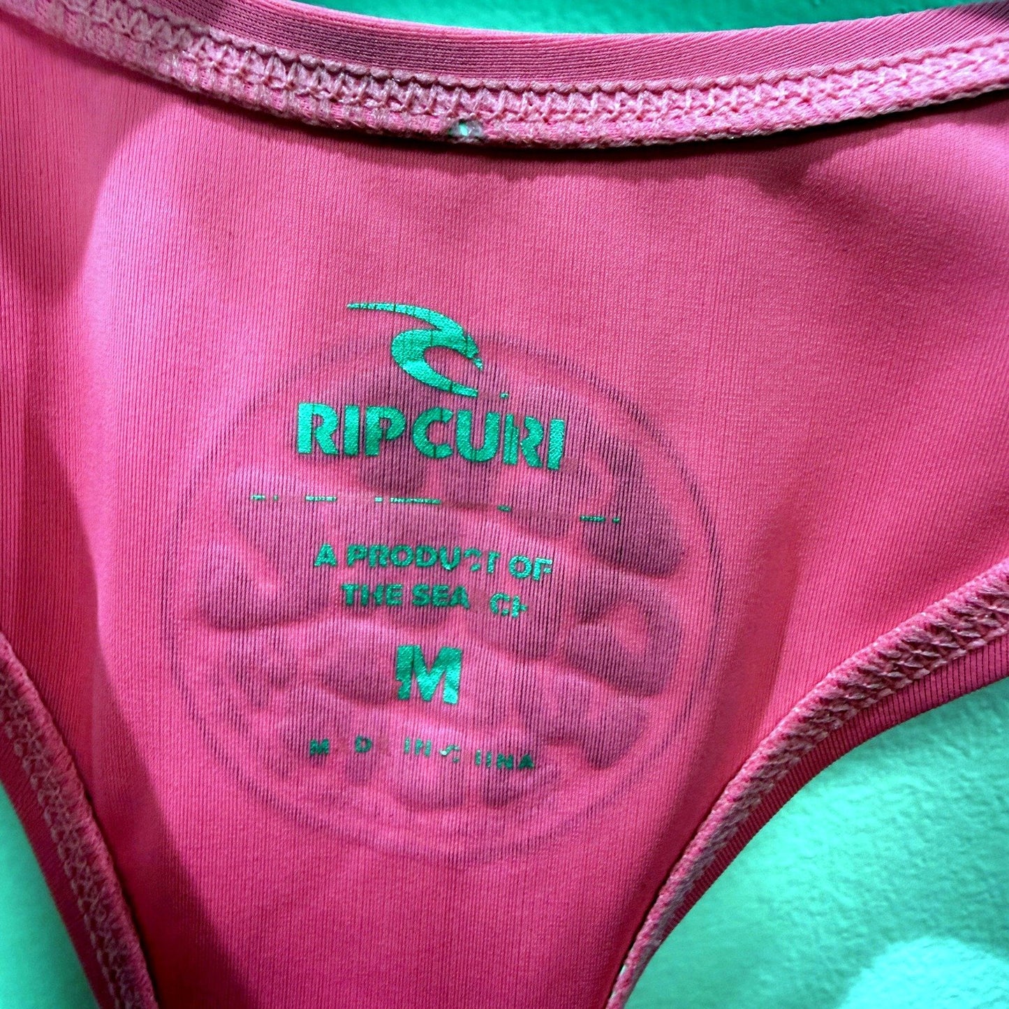 Rip Curl Womens Swimsuit Cropped Tank Top in Pink, Size M