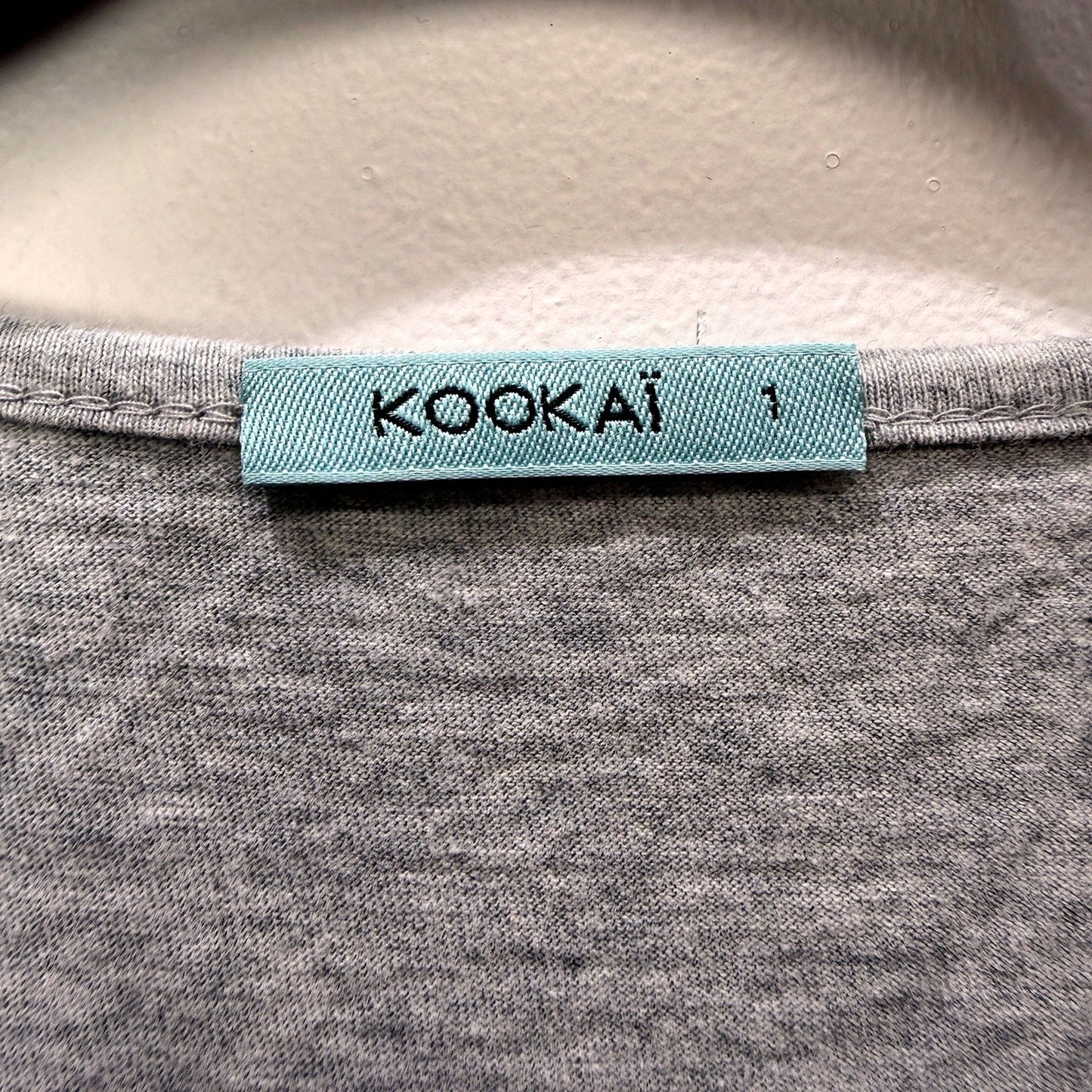Kookai Womens Tank Top Gray Organic Cotton Pullover Sweatshirt Casual