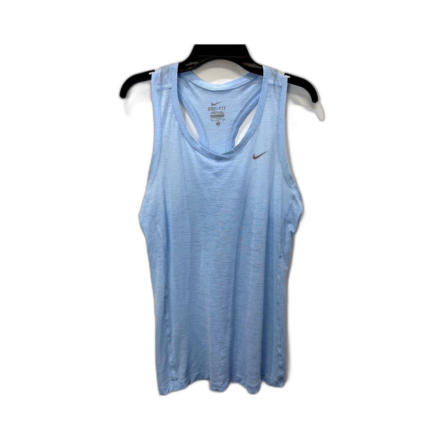 Nike Womens Dri-Fit Light Blue Active Tank Top Pullover Sweatshirt Size S
