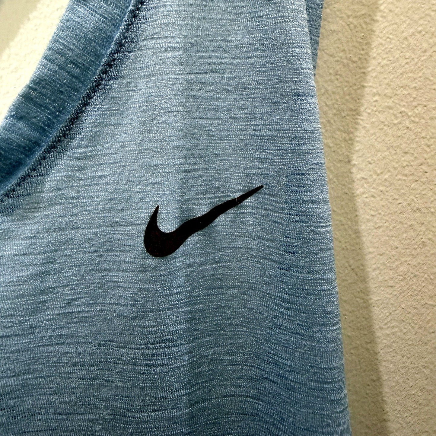 Nike Womens Dri-Fit Light Blue Active Tank Top Pullover Sweatshirt Size S