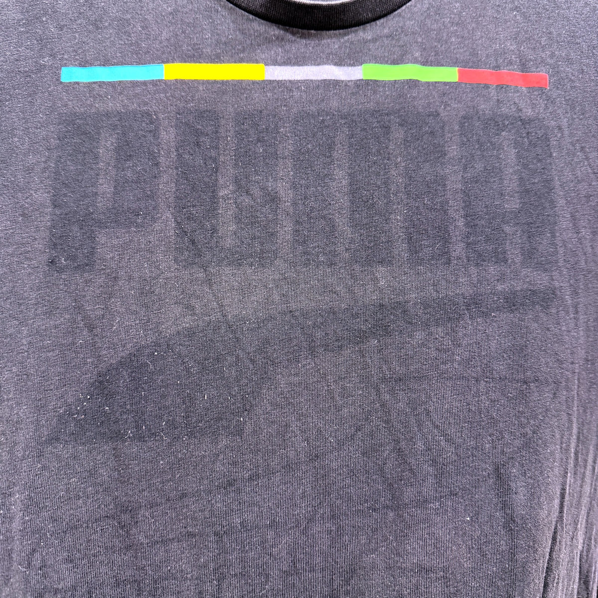 Puma Mens T-Shirt Graphic Colorblock Pullover Sweatshirt in Black, Small Size