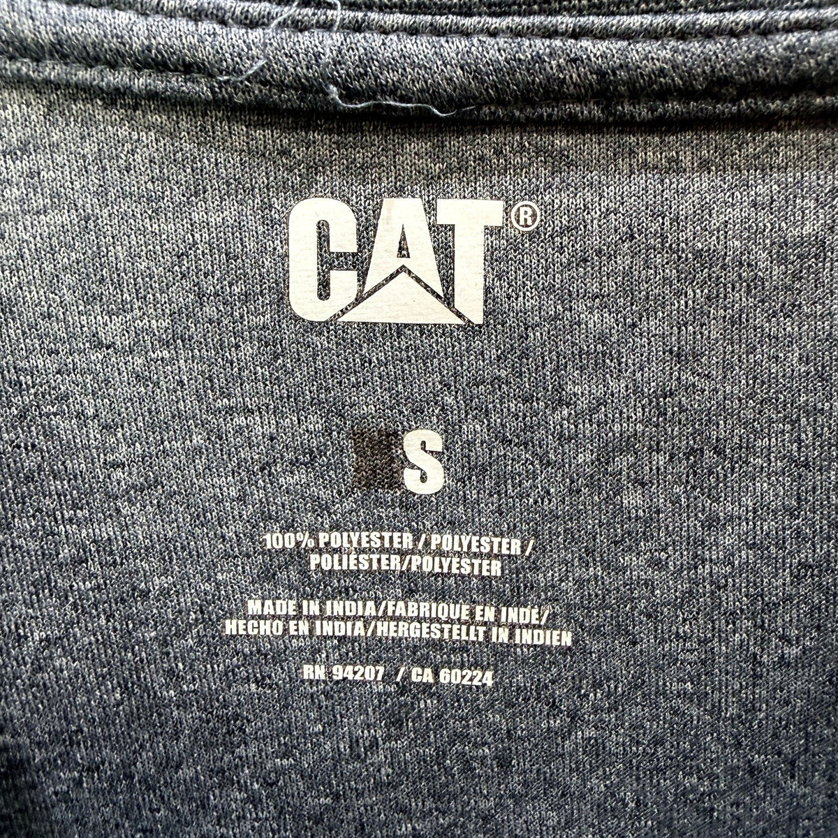 CAT Mens Charcoal Gray Pullover Activewear Sweatshirt for XS Size