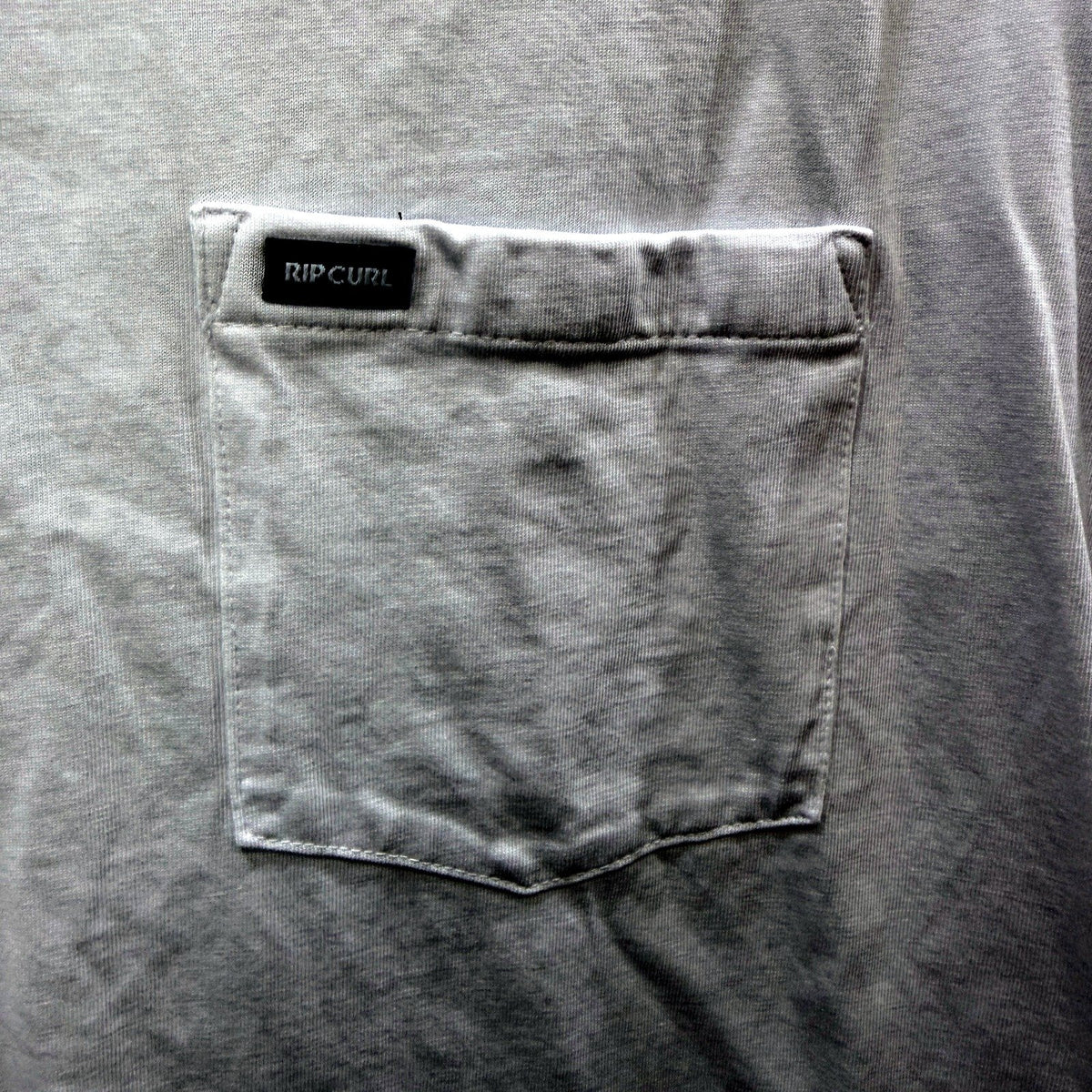 Rip Curl Mens Standard Fit Cotton T-Shirt with Pocket in White, XXL Size NEW