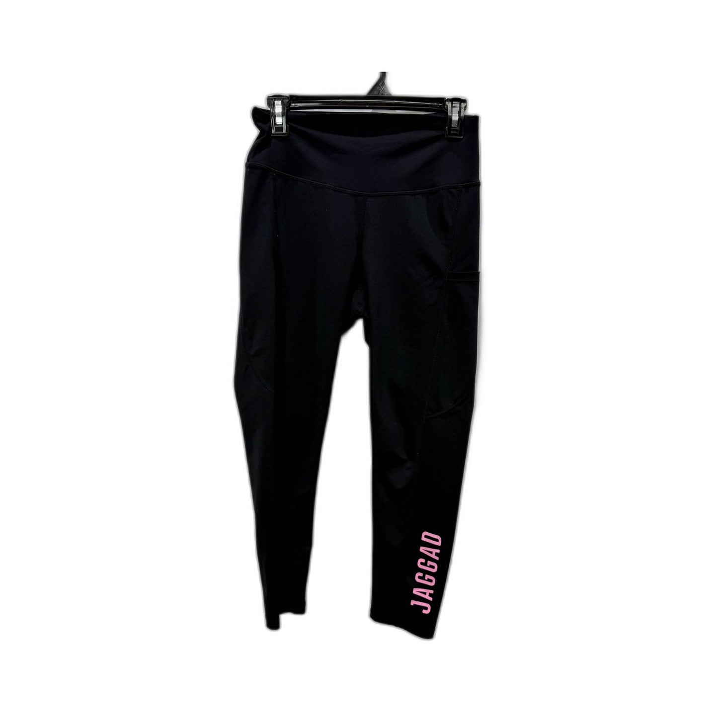 Jaggad Womens High Waisted Exercise Leggings Black Comfortable Stretchy Size M
