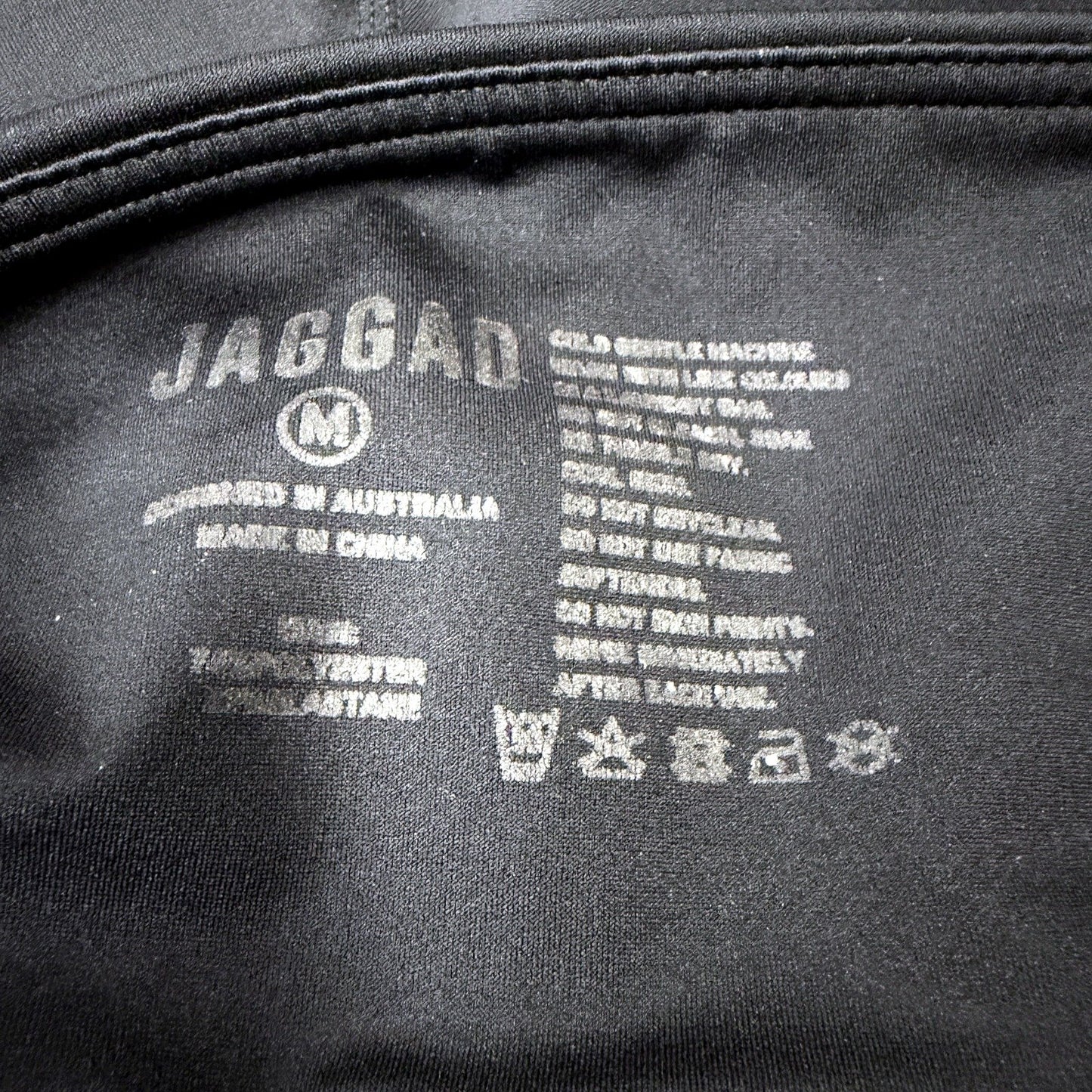 Jaggad Womens High Waisted Exercise Leggings Black Comfortable Stretchy Size M
