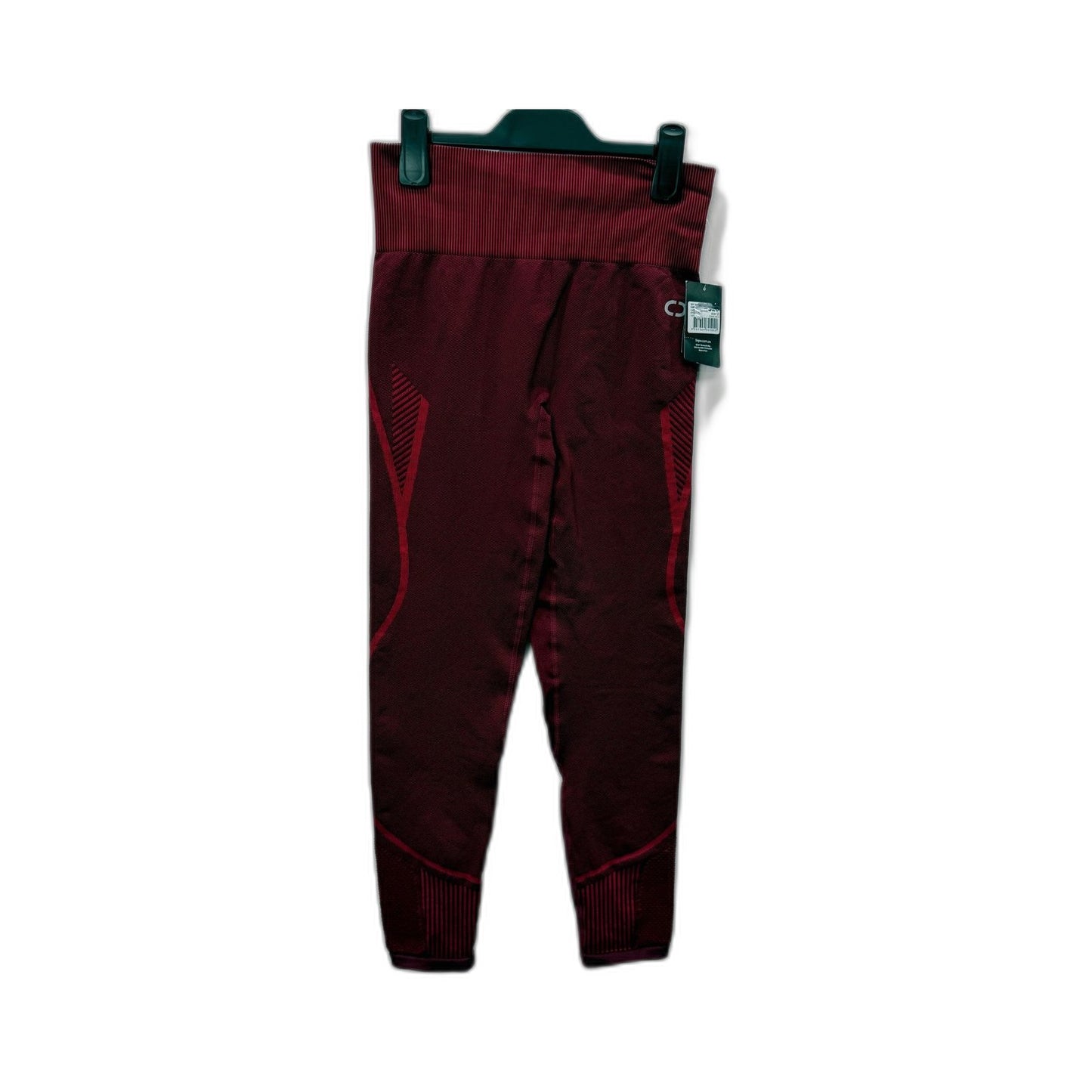 Circuit Womens Seamless Athletic Leggings in Dark Red, Size 12 NEW