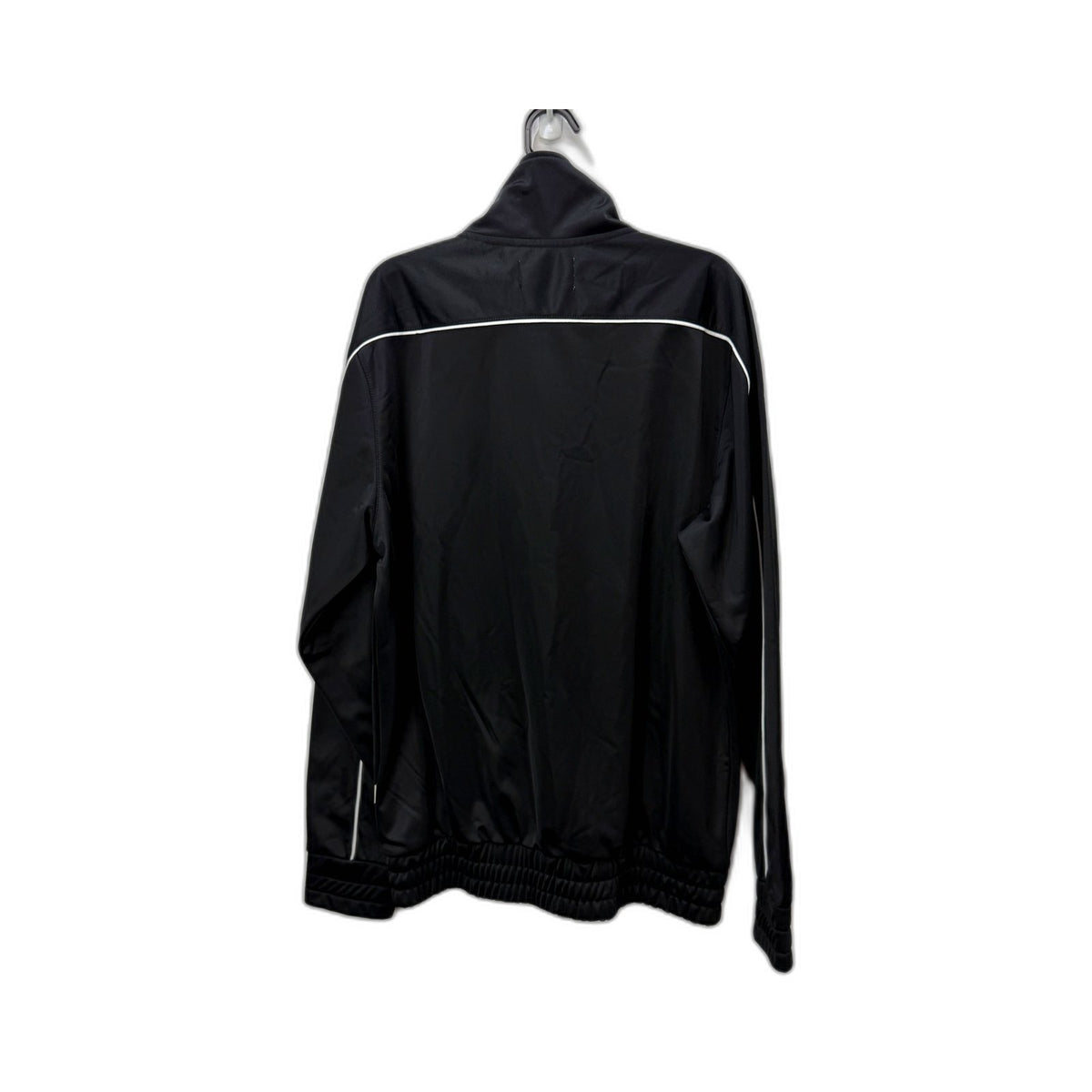 Arvust Mens Lightweight Zip-Up Pullover Script Tricot Track Jacket Black S NEW