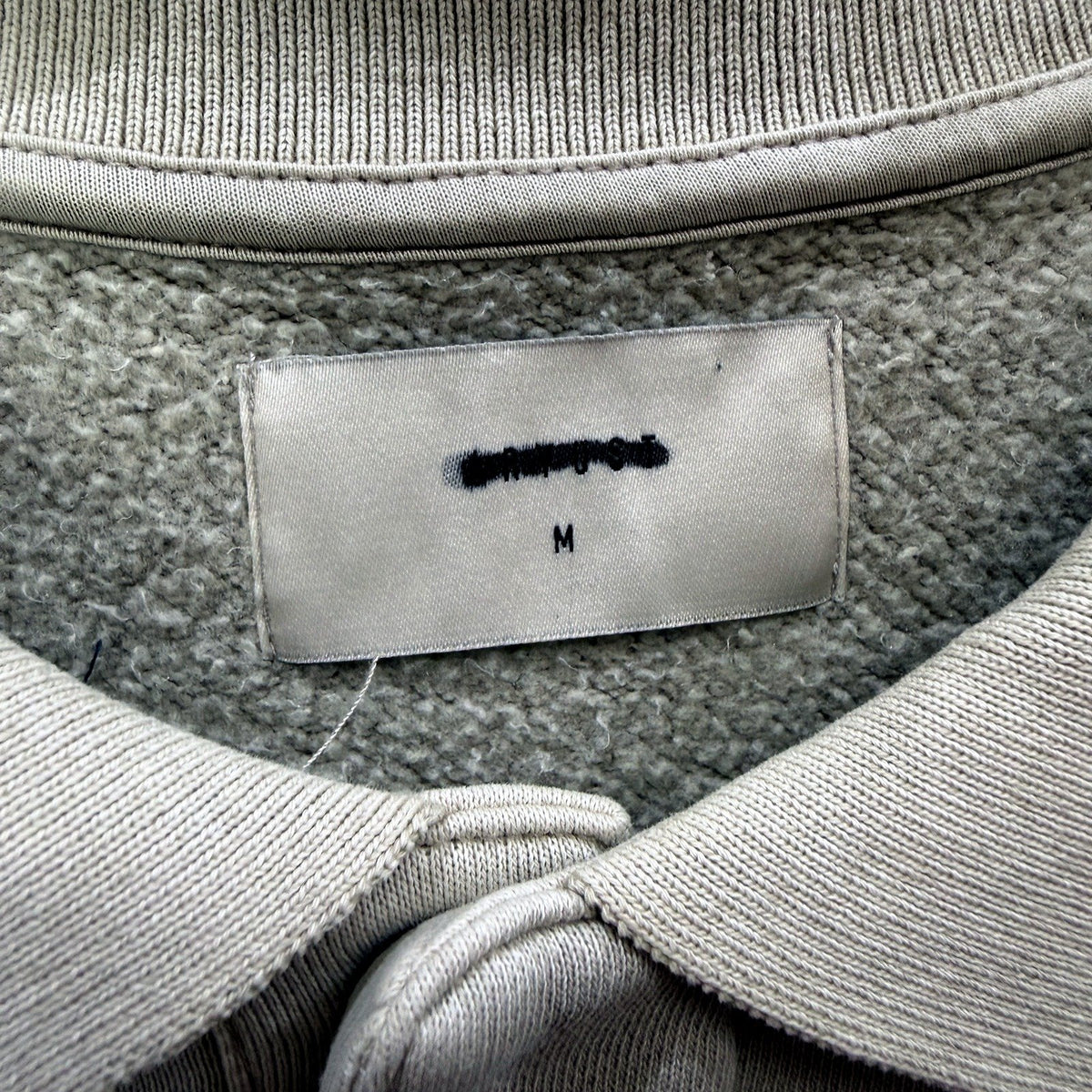 Arvust Mens Institute Quarter Button Jumper Beige Comfortable Casual Size M NEW