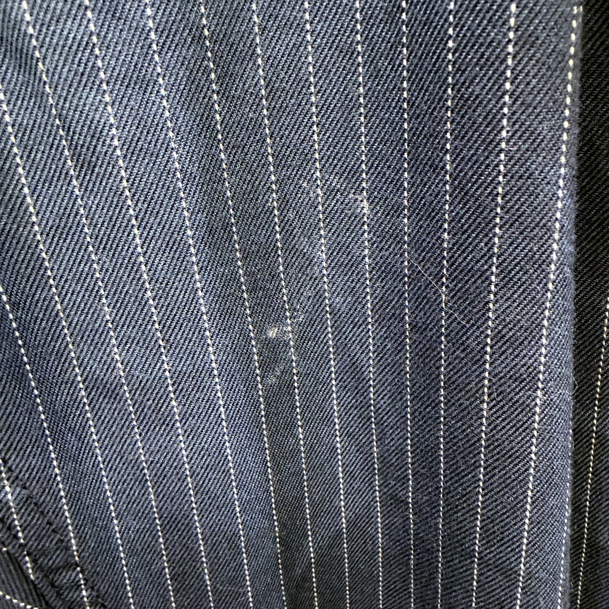 Tommy Jeans Mens Navy Blue Pinstriped Cotton Pants, Size M