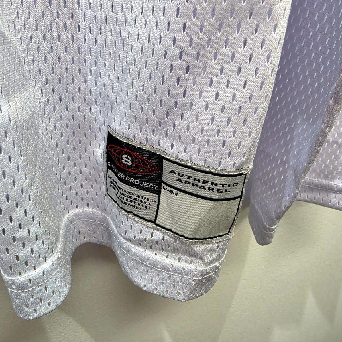 Spencer Project Mens Perforated Mesh Athletic Pullover Sweatshirt White NEW
