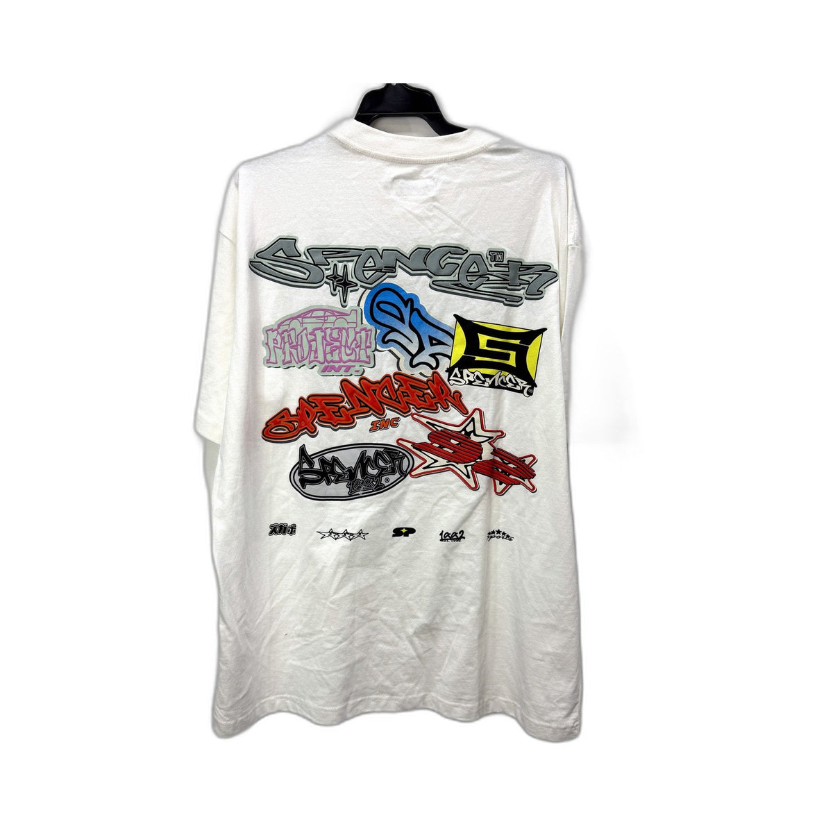 Spencer Project Mens Graphic Print Pullover Sweatshirt in White, XL Size NEW