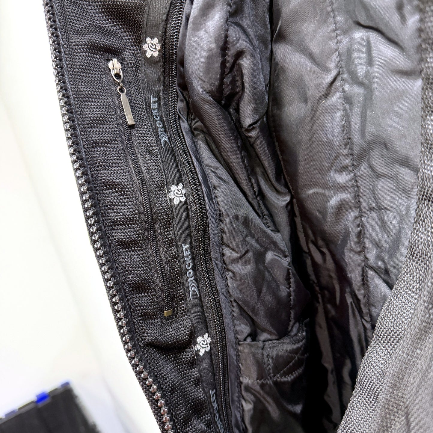 Suzuki Womens Motorcycle Jacket Black Nylon Removable Lining Medium Size