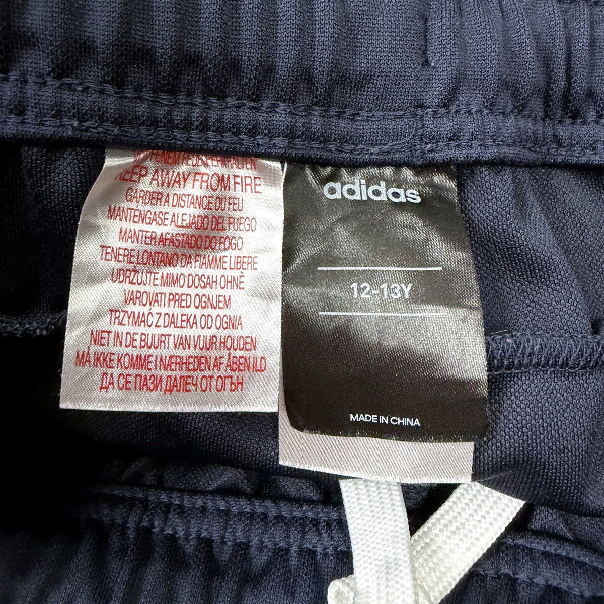 adidas Boys Navy Blue Recycled Polyester Shorts for Kids Aged 12-13 Years Size