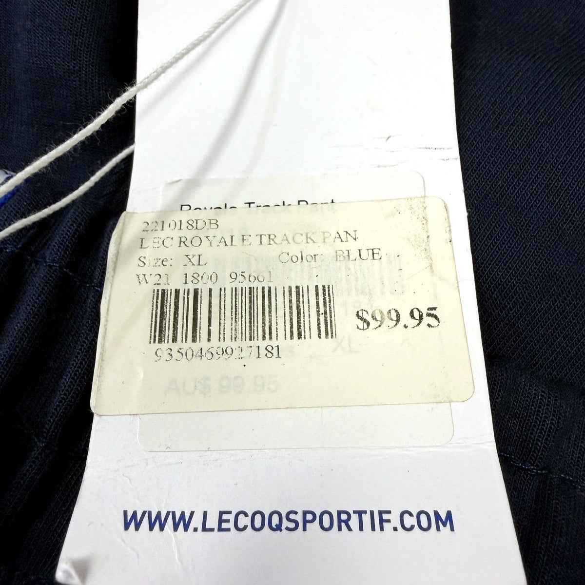Le Coq Sportif Mens Track Pants Blue Relaxed Fit Athletic Lounge Joggers NEW
