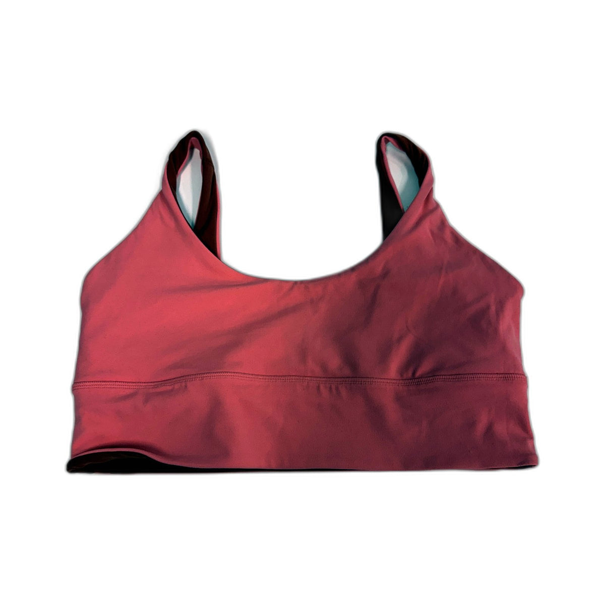 Lululemon Womens Reversible Sports Bra Supportive Workout Pink Red Size Large