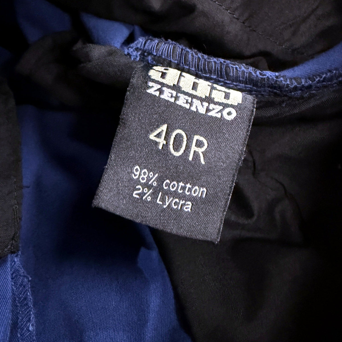 Ze Enzo Mens Navy Blue Chino Pants - Size 40R