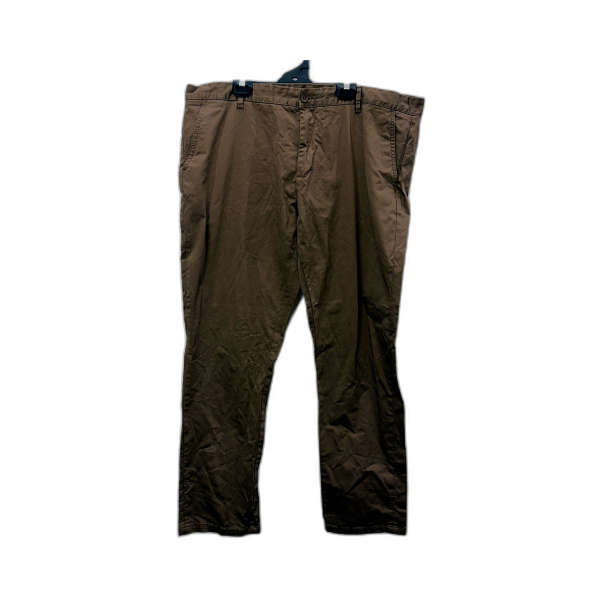 Connor Mens Straight Chino Pants in Light Brown Cotton, Size 42