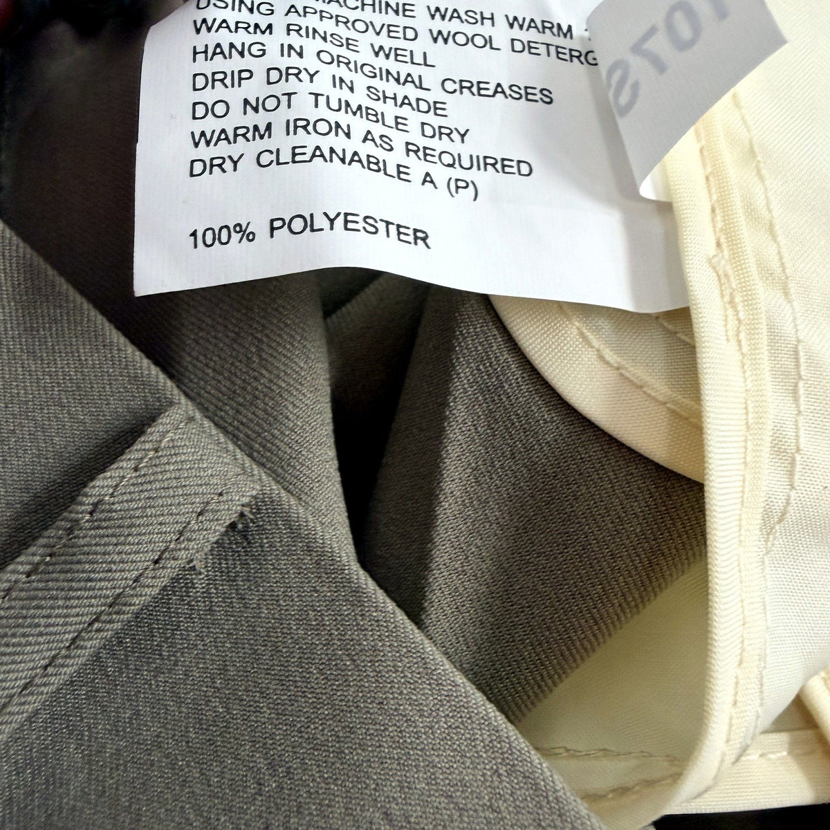 City Club Mens Beige Chino Pants - Straight Leg, Size 107S/42 NEW