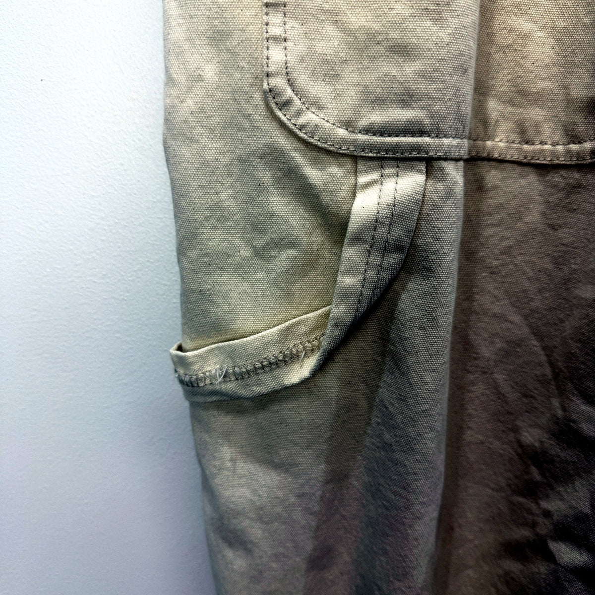 Arvust Mens Studio Carpenter Pant Cotton Canvas Utility Workwear Cream Sz XL NEW