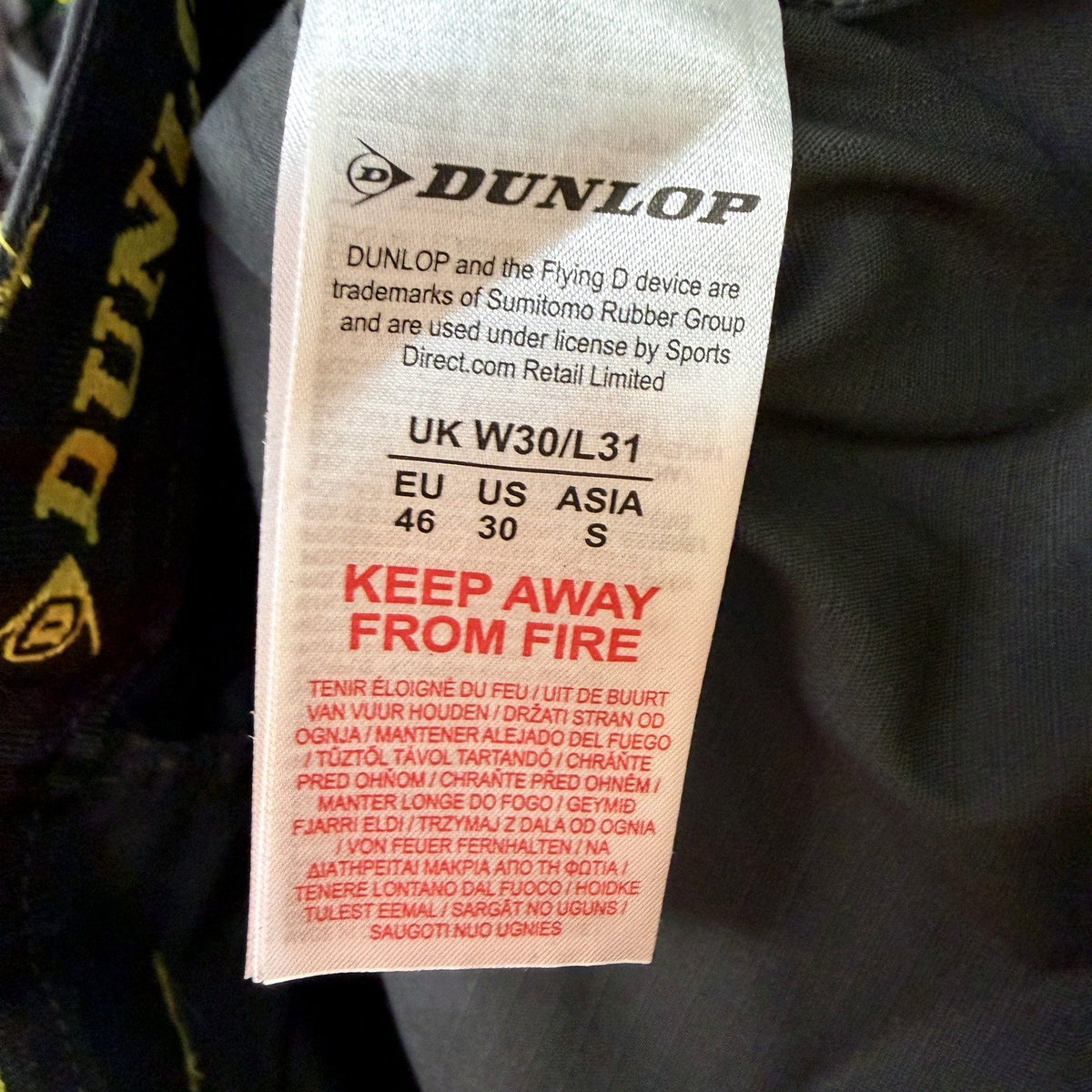 Dunlop Mens Endurance Work Trousers Black Utility Size Sz 30W/L31 NEW