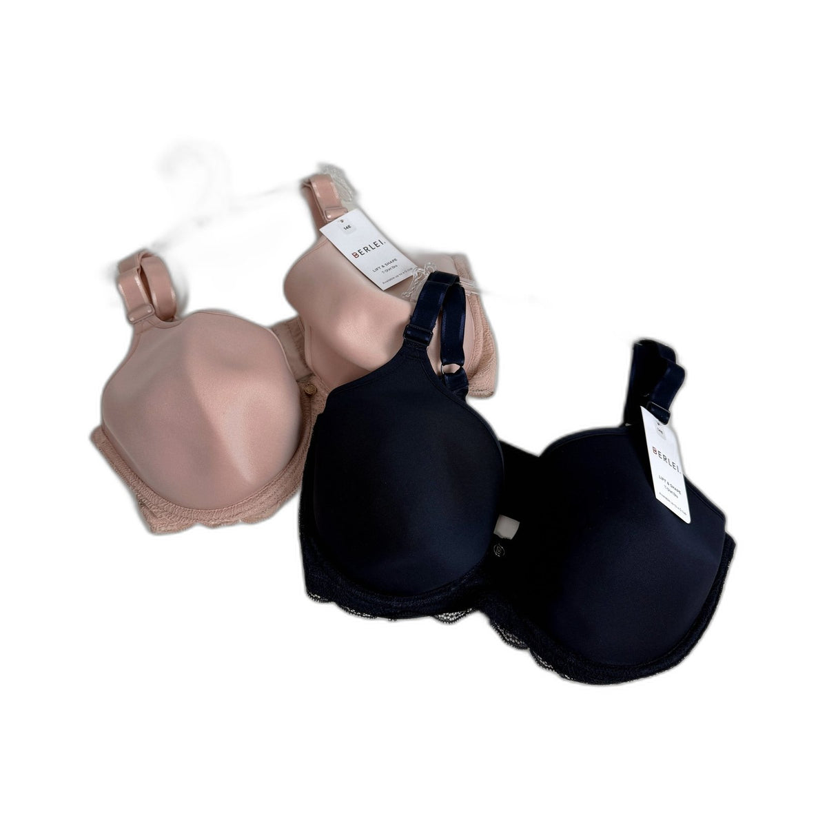 Berlei Womens Lift Shape Spacer Underwire Bra 2-Pack Navy Pink 14E NEW