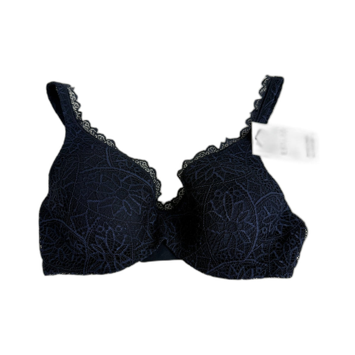 Berlei Womens Barely There Lace T-Shirt Bra 2-Pack Navy White 14DD NEW