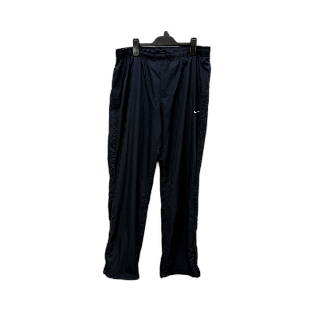 Nike Mens Track Pants Navy Blue Athletic with Zippers Large