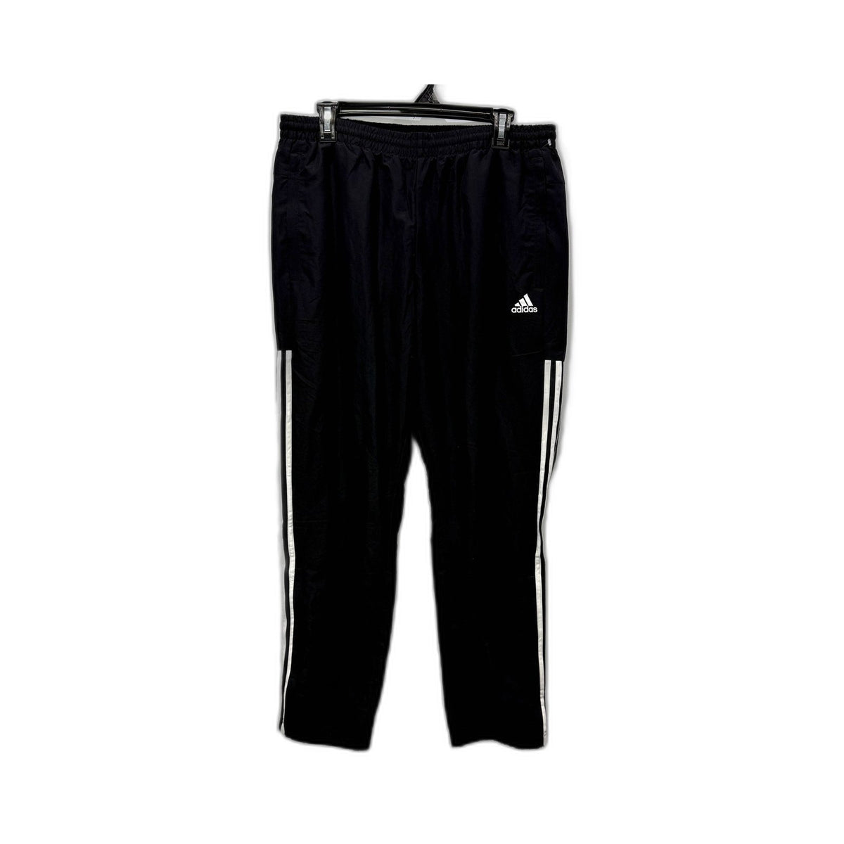 Adidas Mens Samson Track Pants Black White Stripe Size L IL6659 NEW