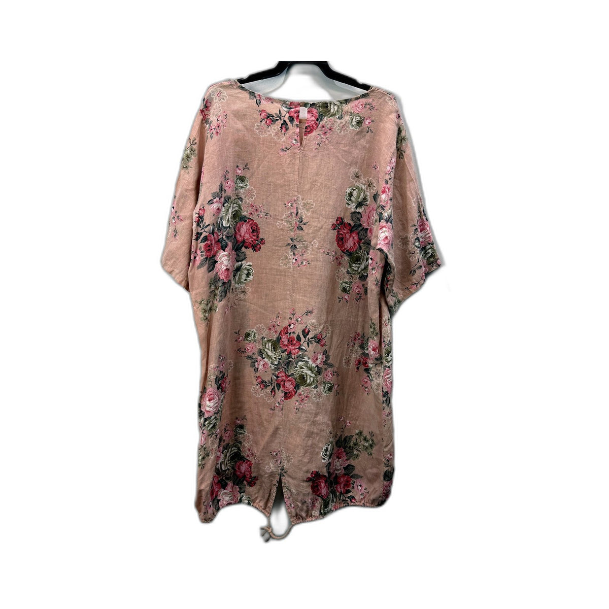 Donna Floral Tunic Dress Womens Mauve Taupe Size 18 Multi Color