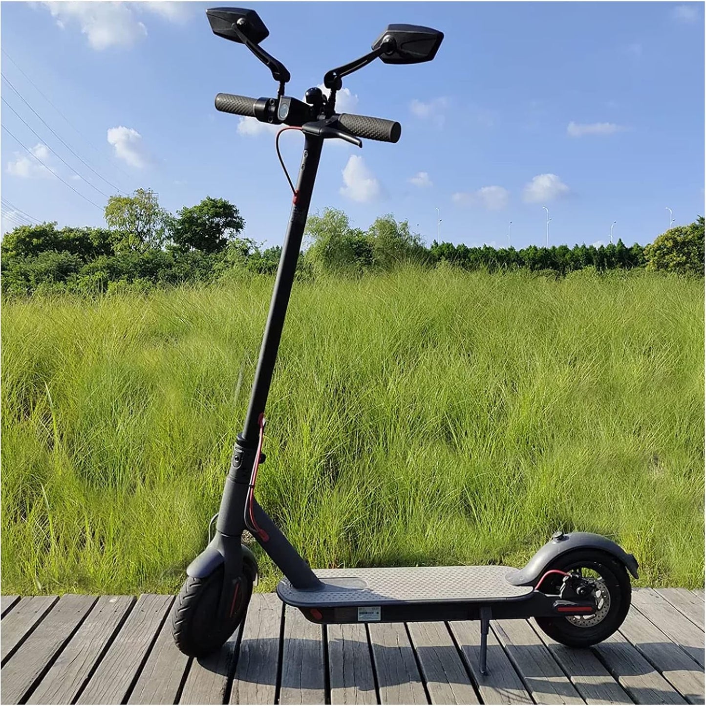 YELINTIAN Small Bike Mirrors 360° Adjustable Bicycle Rear View Mirror for DEMO