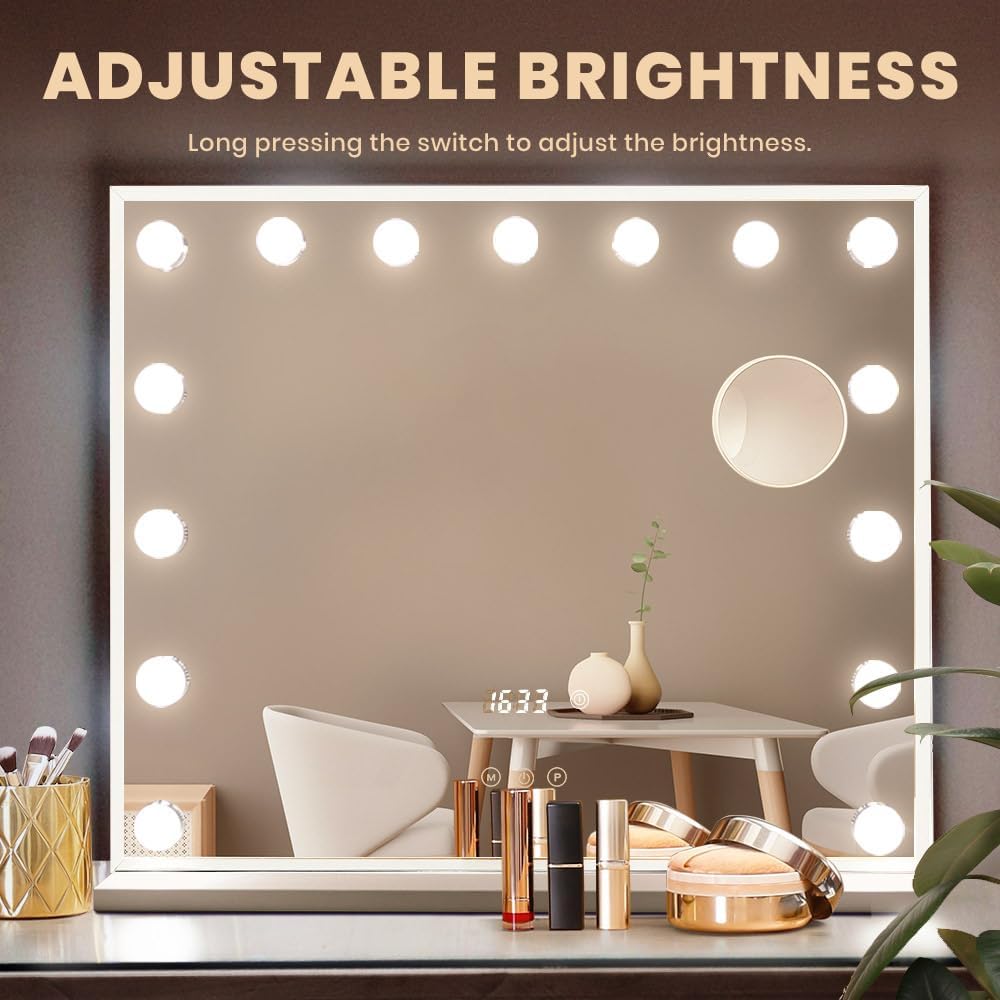 Simplus Vanity Makeup Mirror with Lights Hollywood LED Mirrors Stand Smart NEW