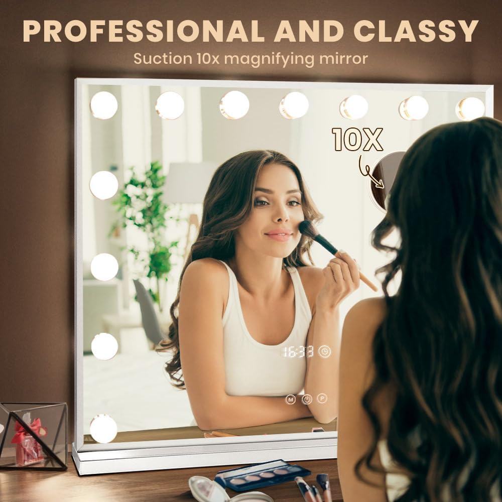 Simplus Vanity Makeup Mirror with Lights Hollywood LED Mirrors Stand Smart NEW