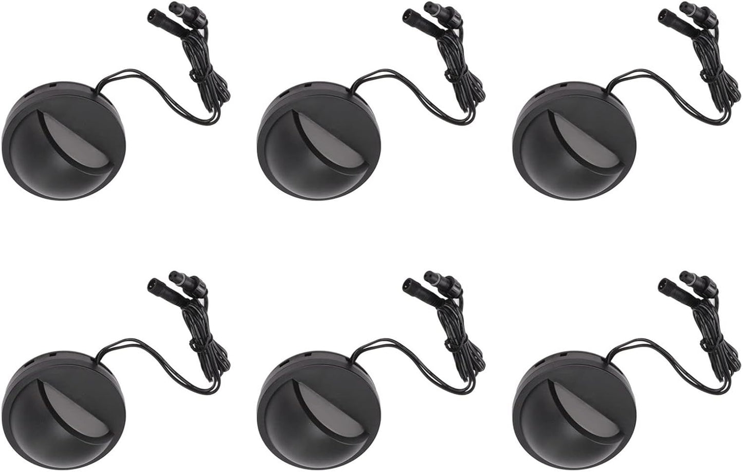 Domary Waterproof LED Step Lights for Outdoor Decking and Patio Lighting Black