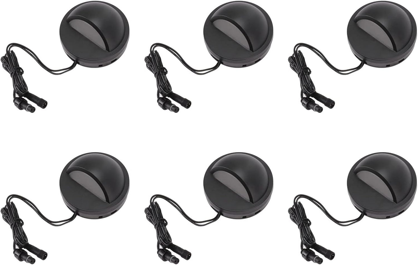 Domary Waterproof LED Step Lights for Outdoor Decking and Patio Lighting Black