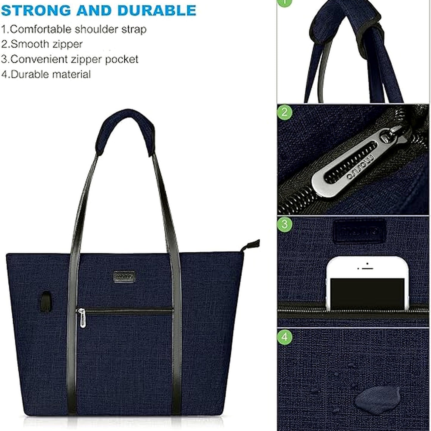 MOSISO Unisex Briefcases Lightweight Laptop Tote Bag Briefcase Organizer NEW