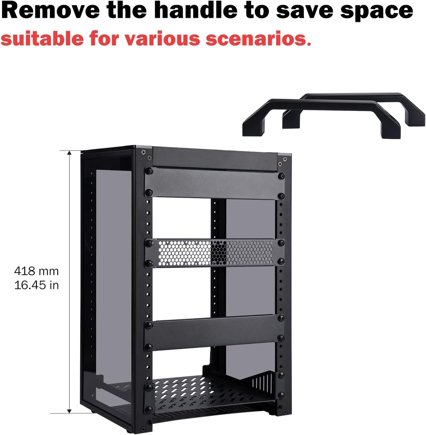 GeeekPi 8U Enclosures Server Cabinet Rack for Network Servers Audio NEW