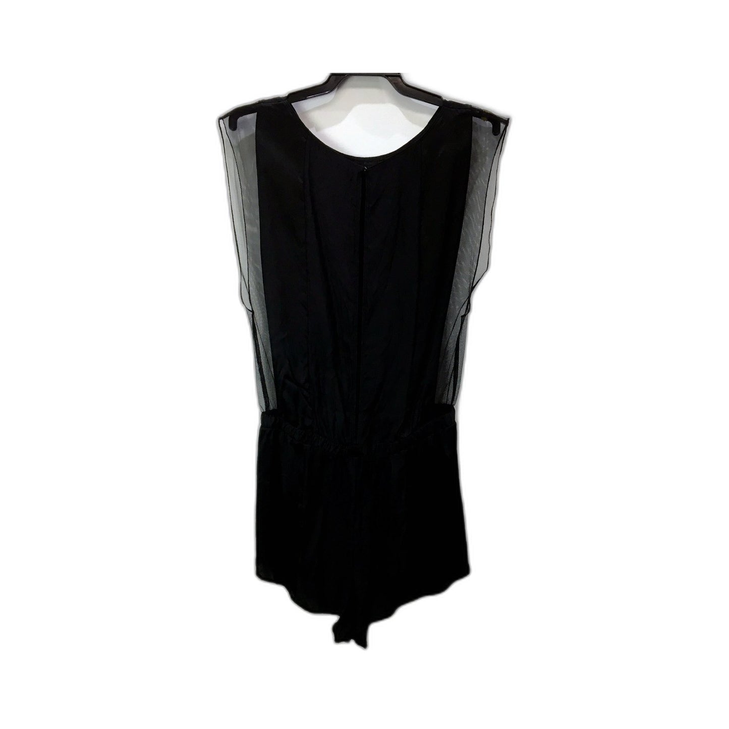 Women's Calvin Klein Silk Blend Romper in Black, Size M