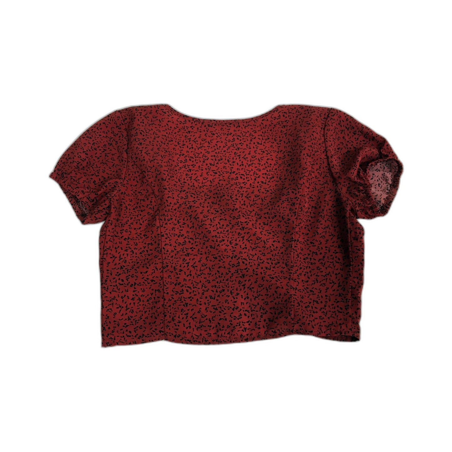 Beyond Womens 2-Piece Outfit Cropped Top High Waisted Skirt Red Sz 8 NEW