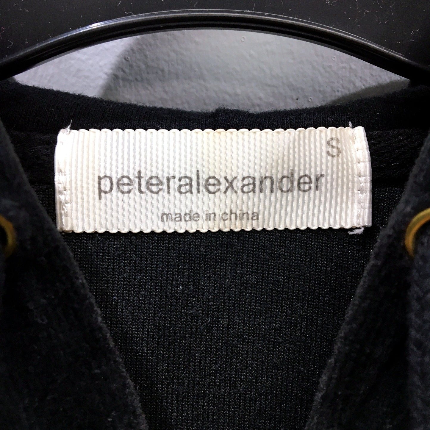Peter Alexander Womens Black Zip-Up Pullover Sweatshirt Hoodie Size S