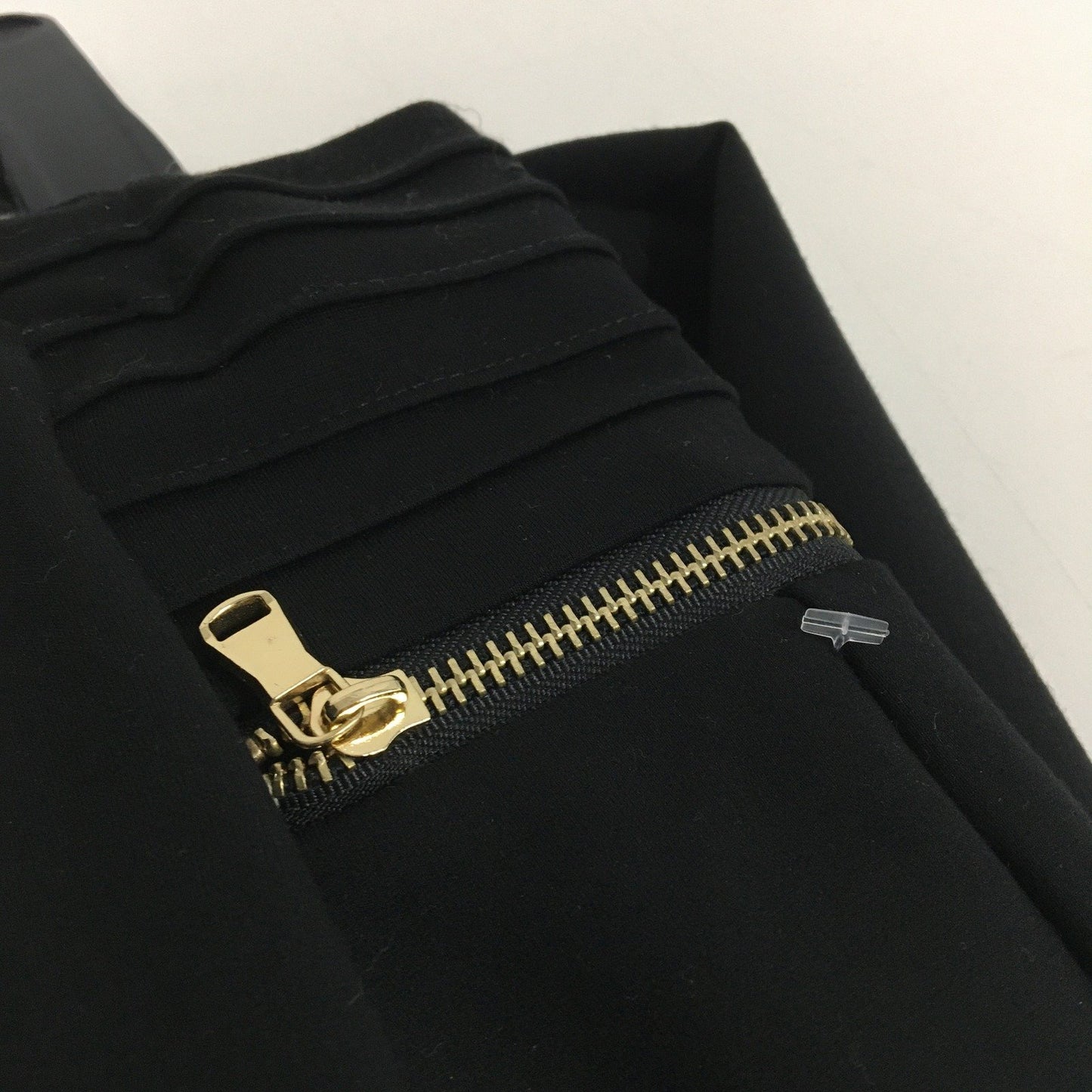 Zara Pleated Trousers Women's Black Elastic Waist Pants Size EUR XL